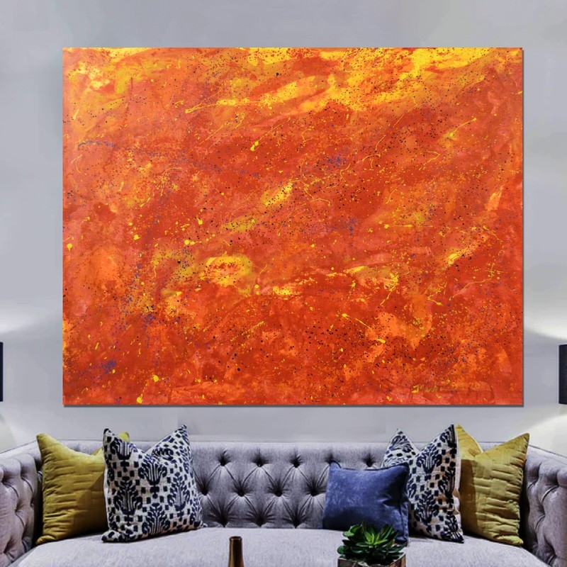 Mark Little Original Profession￼al Painting 81” X 62”(6ft 9in)Abstract Modern XL gallery