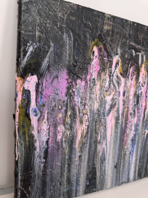 Vibrant Abstract Acrylic Pour Painting - Modern Wall Art - Resin Coated gallery