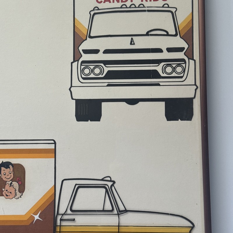 Vintage Retro Painting Illustration Truck Candy Advertising Original Industrial gallery