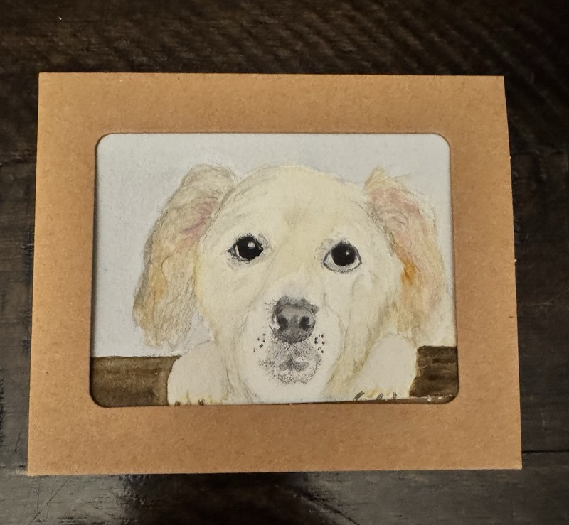 “Golden Retriever” ACEO Watercolor By DBossert Features Dog Breed