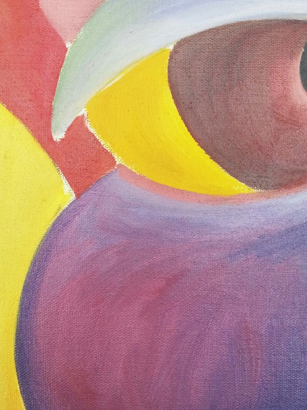 Original Abstract oil painting "Face" 29×39 inches gallery