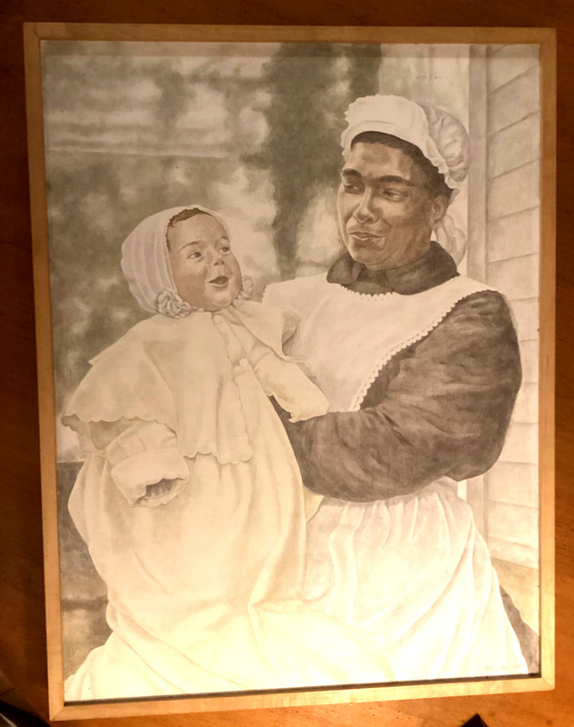 Constance McClure her Family Series “The Nanny” 27” x 21” Cincinnati Signed