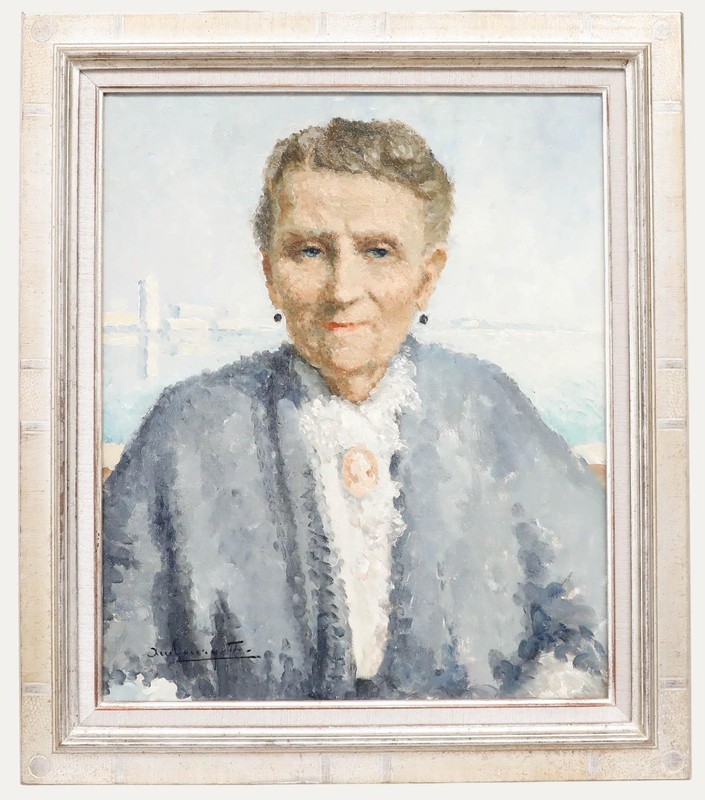 20th Century Oil – Lady With A Golden Brooch