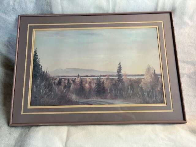 Jean Matyas litho “The Lady from Hiland Drive» – Signed #61/350 – Anchorage, AK