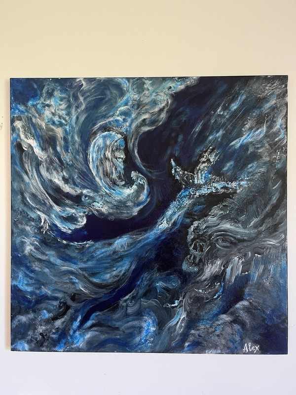 Original Picture Painting “ Vision “ Alex Altman
