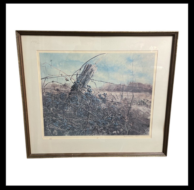 Gerhard CF Miller Signed Limited Edition Print 24/500 Framed 34x29 Door County W