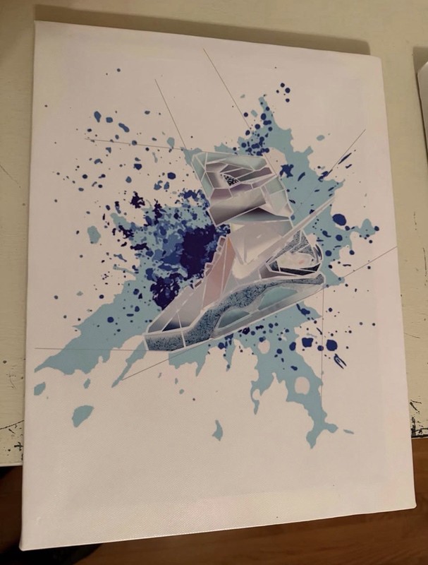 Air Jordan Sneaker Abstract Contemporary Canvas Painting Set gallery