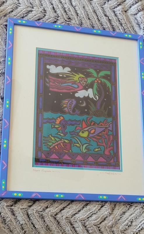 Sonia Robinson Night Flying - Key West - Original Pastel -(21×17) Framed. gallery
