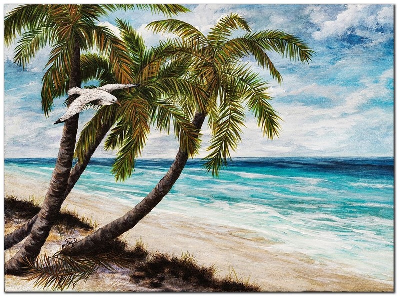 Solitary Gull by Mataya Gallery-Wrapped Canvas Giclee Art (24 in x 32 in)