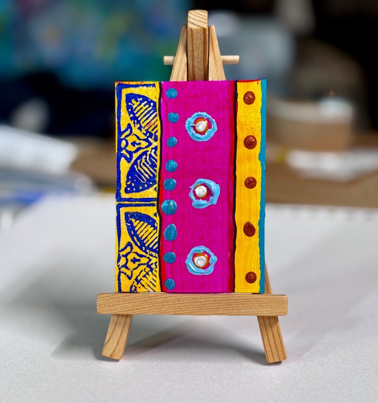 ACEO Original Acrylic Art Card New Signed Art Card, Editions & Originals