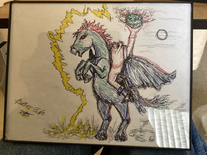 Have This Green Horseman By Present Artist, BrittonTufts