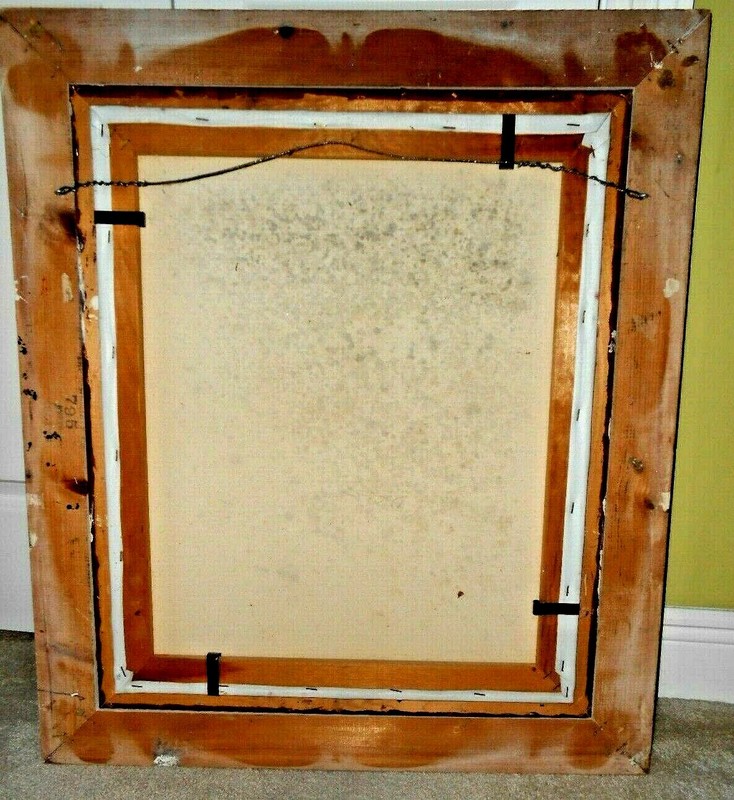 KINSETTS Fine Art Original Painting ROSES Canvas Mid Century 32 x 27 gallery
