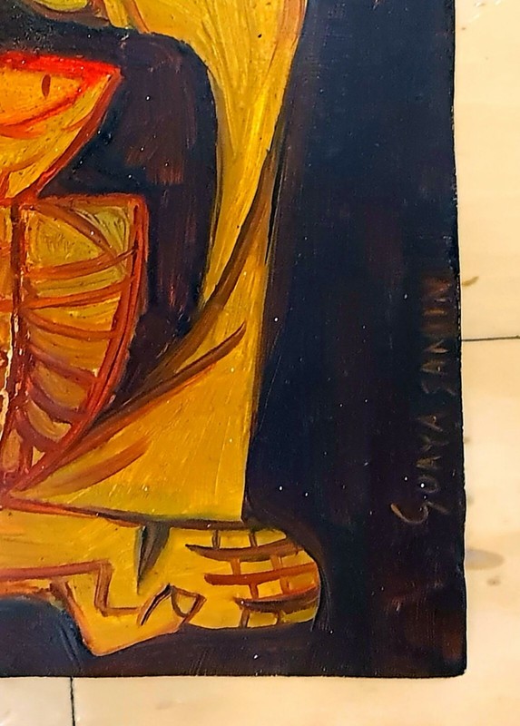 OSWALDO WAYASAMIN OIL ON BOARD PAINTING 105 x 85 G2U gallery