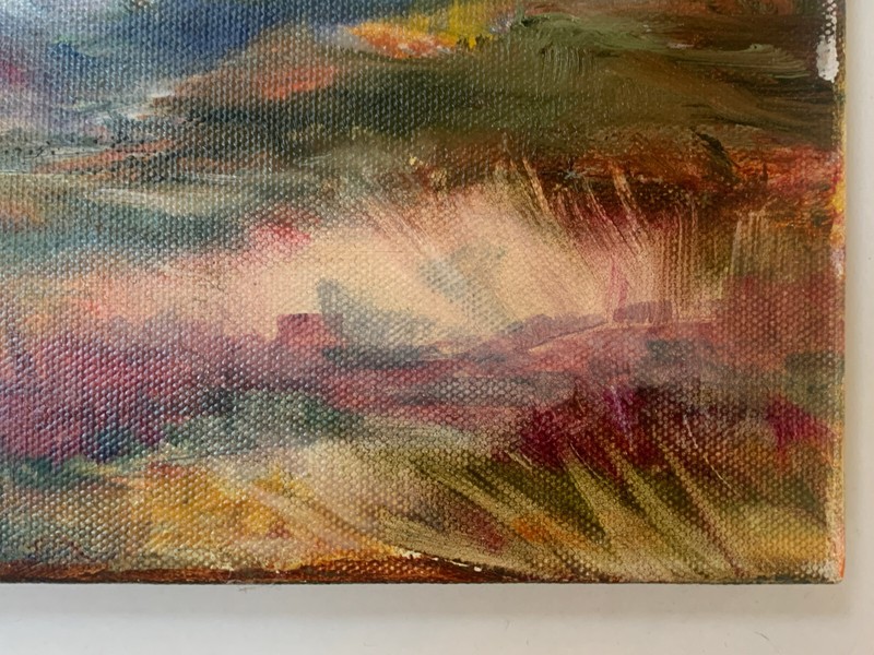 AMERICAN IMPRESSIONIST ORIGINAL FINE OIL PAINTING HUDSON VALLEY WALLKILL RIVER gallery