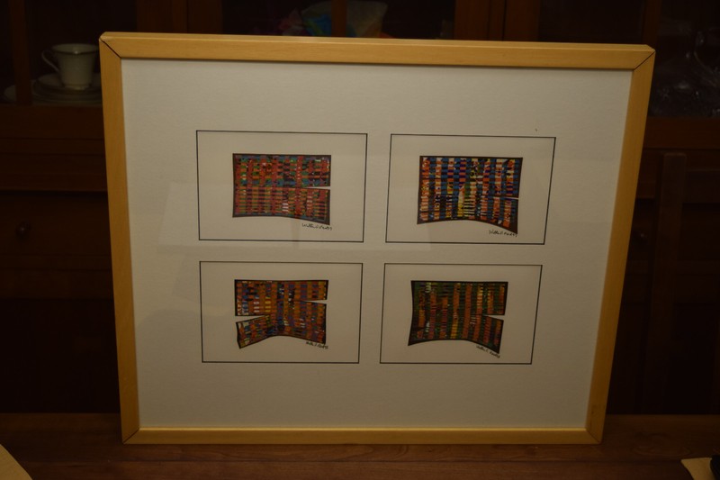 Walter Oliver Neal Original Graphic Geometric Art LISTED ARTIST DC