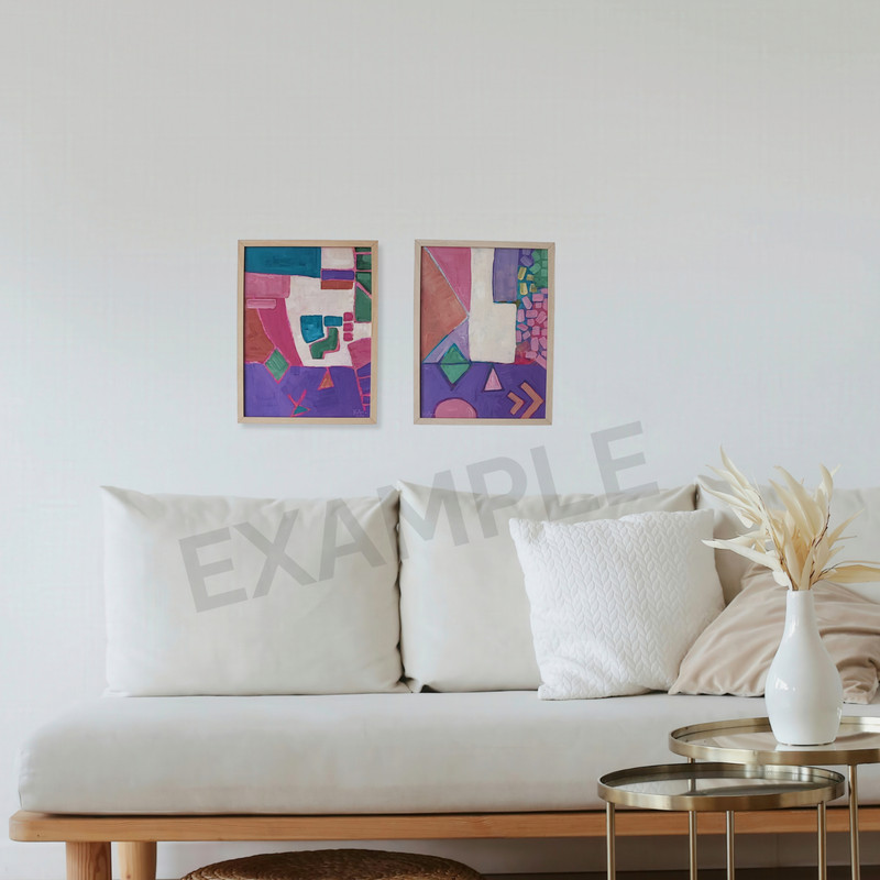 BLISSKA 12x16 in Moroccan Charm Series 1, Original Contemporary Abstract Artwork gallery