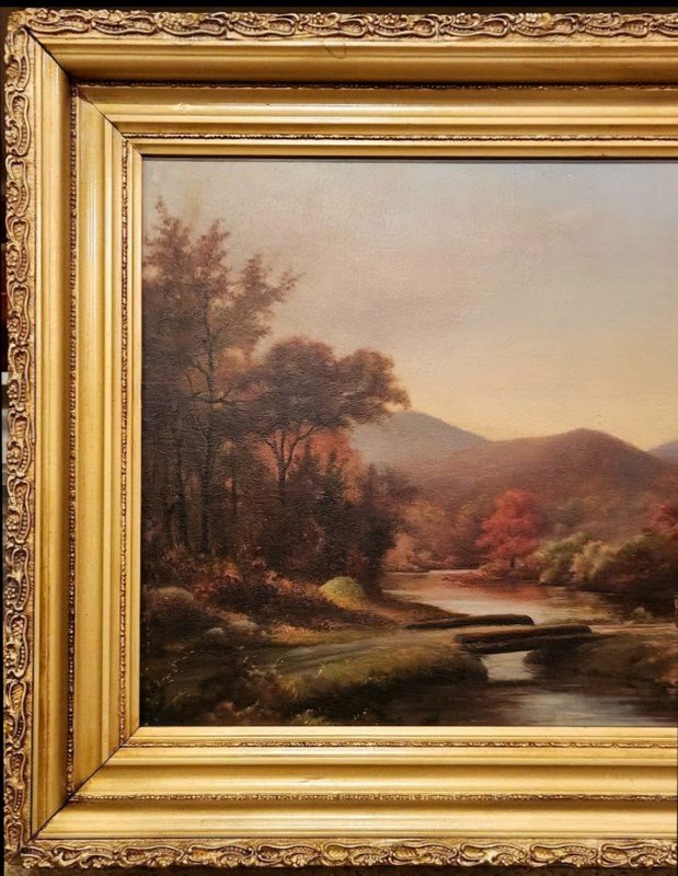 George Lafayette Clough (1824-1901) - Hudson River School Painting Circa 1870 gallery