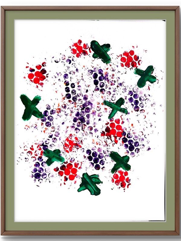 Bigfoot Droppings Map4 Modern Wall Art Original Signed 11×14 Acrylic Paper BACH