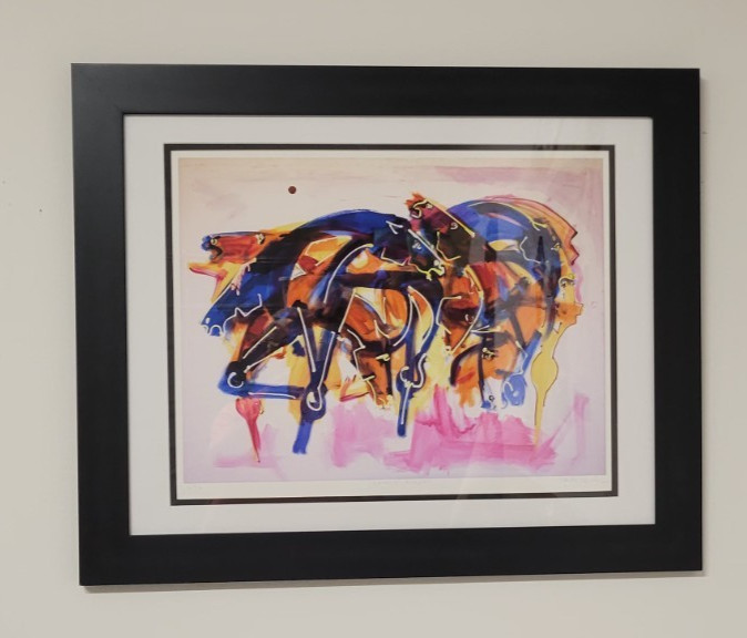 SERIGRAPH ON WATERPAPER «COLOR HORSES» BY NEITH NEVELSON SIGNED!!