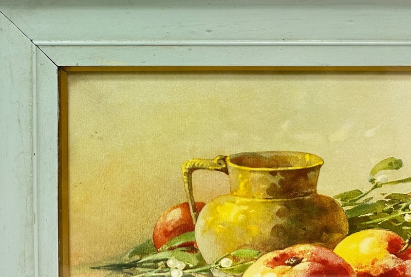 British Still Life Watercolor, Signed Illegibly, Circa 1940 gallery
