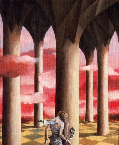 REMEDIOS VARO ARTIST OIL PAINTING.. gallery