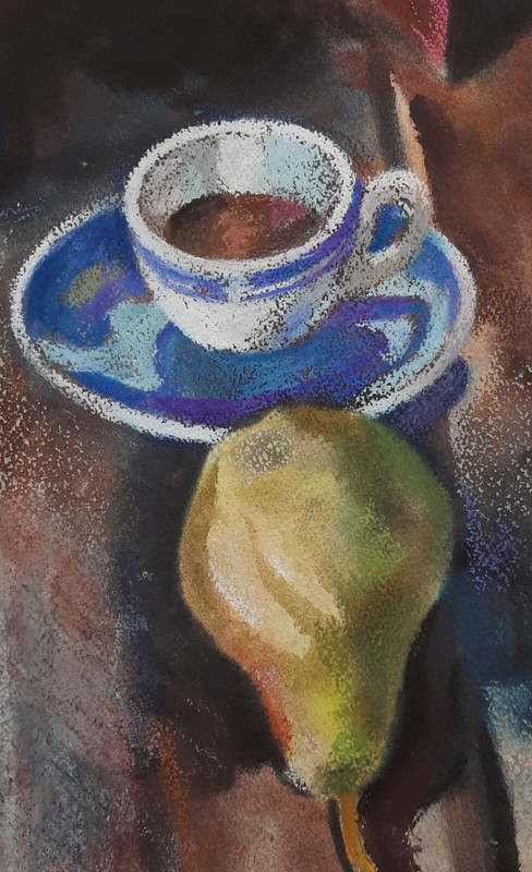 Original Pastel Painting, Ukrainian artist Silin, Still Life, Tea Time gallery