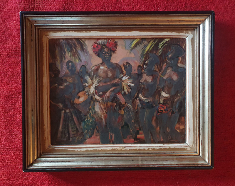 HSC Africanist Sign André Hallet Belgian Congo Dance Mangbetu Drums 1930/35 gallery