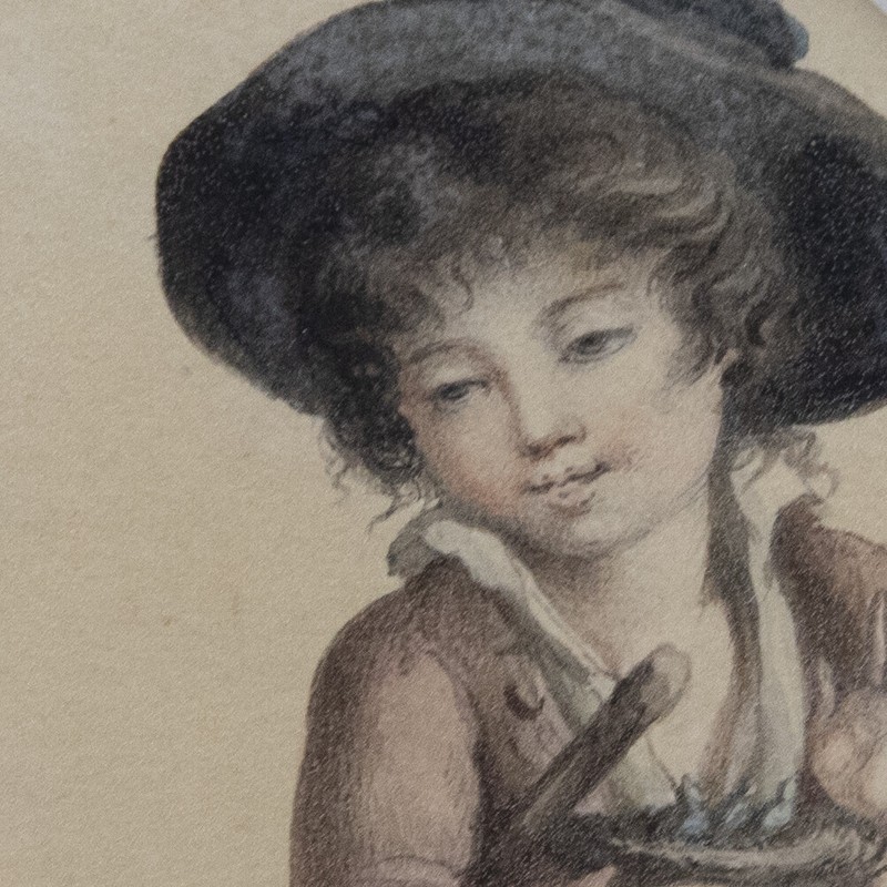 G. Hull - 19th Century Watercolour, A Young Boy with his Dog gallery