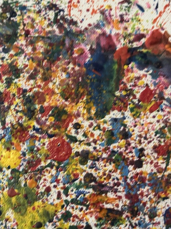 Jimi Hendrix Original 24x36 Painting by Artist A. Perez Amazing Colors Fragment gallery