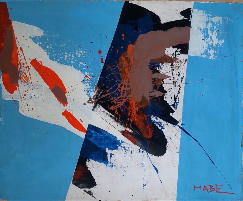 Manabu Mabe Signed Abstract Oil Painting on Canvas – Japanese Brazilian Art