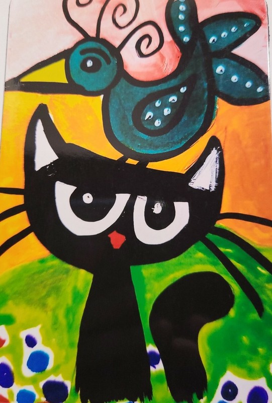 «NEW» NOT ACEO RALPH & PETE » 3.5X5.5 CAT ART MAGNET 2000-now