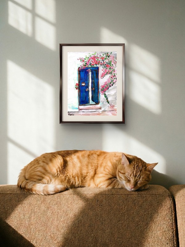 Through The Door Figurative Abstract Expressionist Art Painting gallery