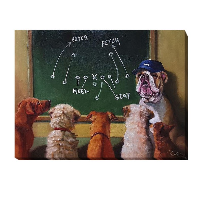 Game Plan by Lucia Heffernan Gallery-Wrapped Canvas Giclee Art (12 in x 16 in)