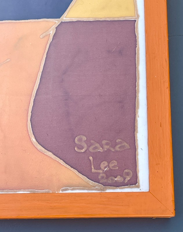 Sara Lee Original Painting Abstract Fabric Signed Dated 2009 US Artist gallery