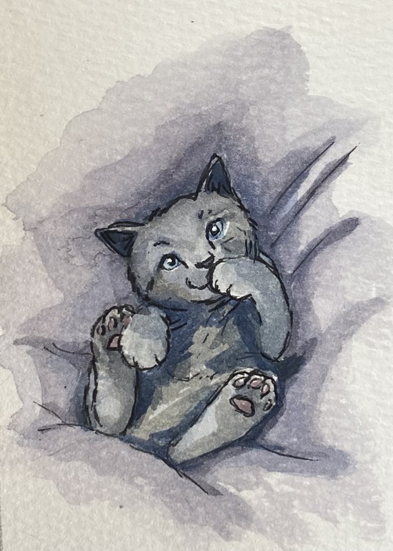 ACEO Original Mixed Media Painting Art
