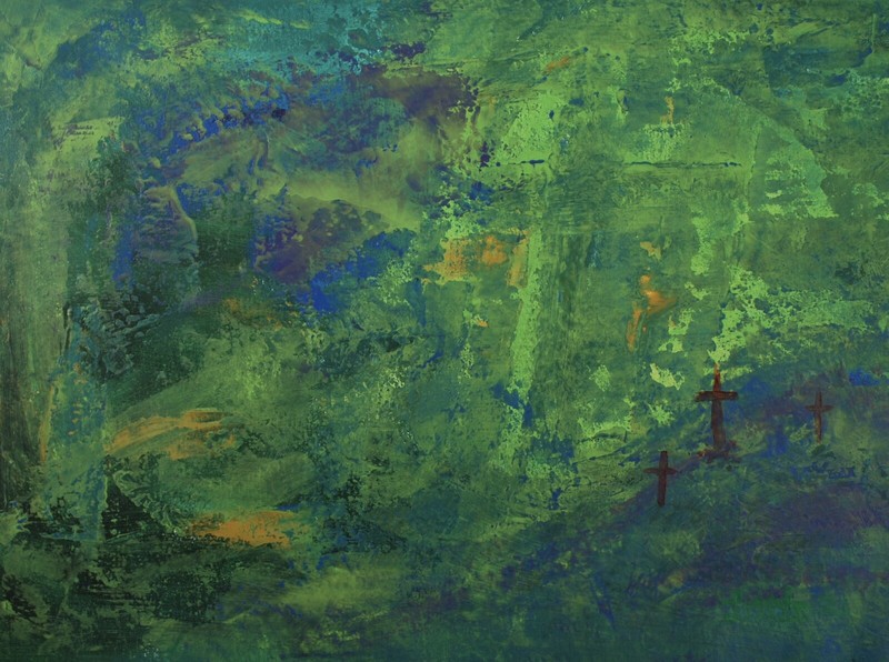 Original 26”x38” ,Acrylic, Signed, Abstract gallery