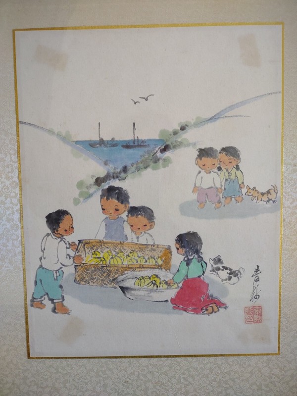 Korea Korean Art Vintage Collectable Fine Art Artwork Antique Stunning Asian