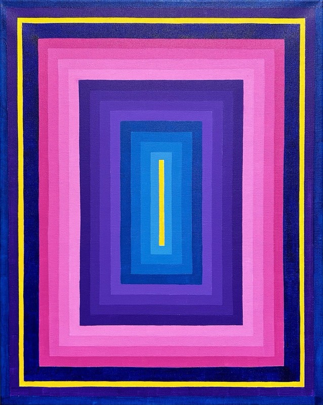 Original Painting - Geometric Abstraction - 20” X 16”. Acrylic. Natural LineWork gallery