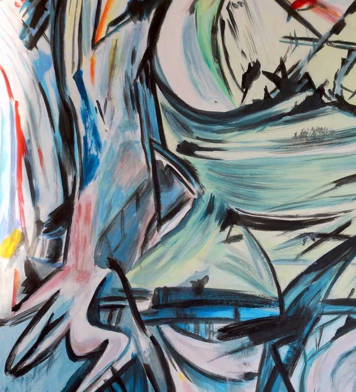 WILLEM de KOONING / Authentic Acrylic on Paper Signed. Expressionism Abstract gallery