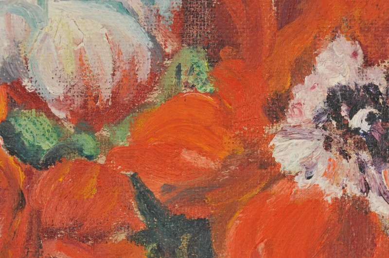 Later acrylic painting of an earlier oil on canvas board, B. Wray, 1944 gallery
