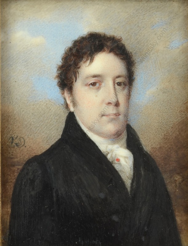 Frédéric Dubois (1770/75 - after1820) "Portrait of a Russian gentleman", 1810s gallery