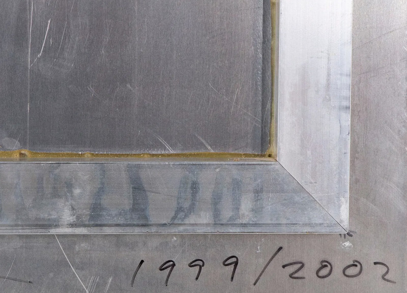 Listed Artist Peter Wegner (b.1963) Signed Enamel On Aluminum Panel Microfiche gallery
