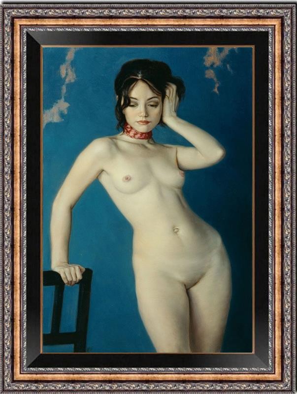 Handmade Original Oil Painting art female Women girl on canvas 24″x36″