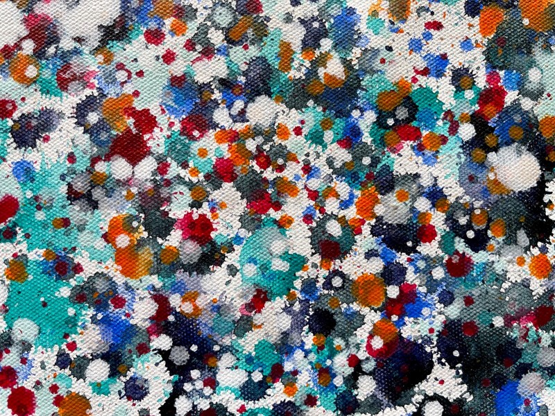 ORIGINAL ABSTRACT ACRYLIC PAINTING ON CANVAS gallery