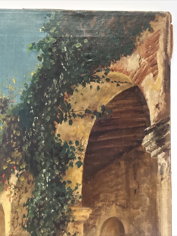 California Impressionism Painting Antique Landscape Mission Mystery Artist Oil gallery