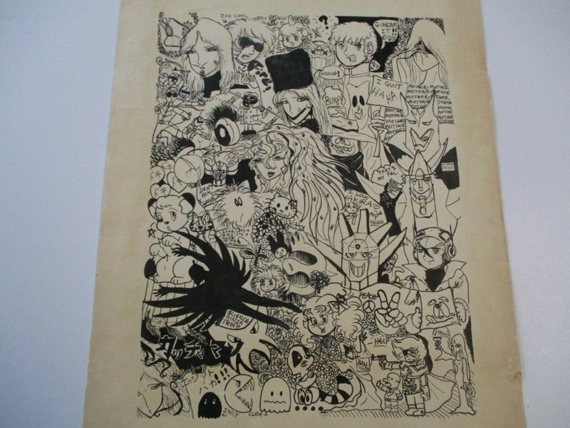 VINTAGE JAPANESE THEM JAPANAMATION DRAWING ORIGINAL CARTOON CHARACTERS ROBOTS gallery