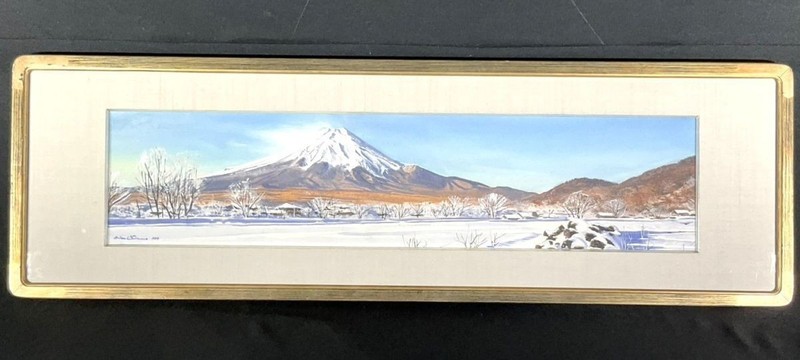 Brian Williams Original Watercolor Mt Fuji Japan Landscape Painting Framed