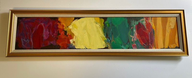 Magnus Engstrom Painting Large Abstract Expressionism Colorful Rare Modernism