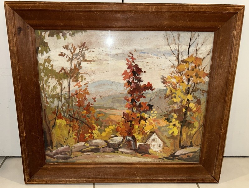 Florence White Williams Gouache Landscape Peru Illinois Impressionist Woman Art!