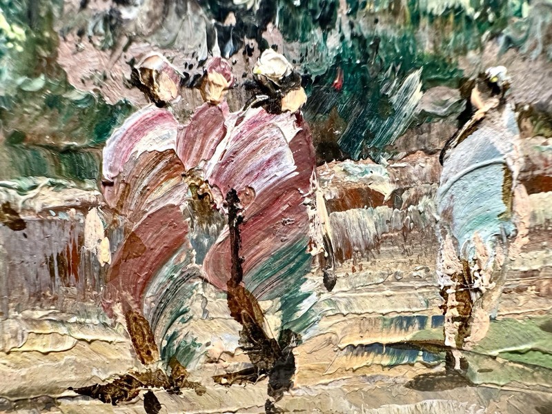 Xavier Rabous Original Impressionist 8x10 Oil Painting gallery